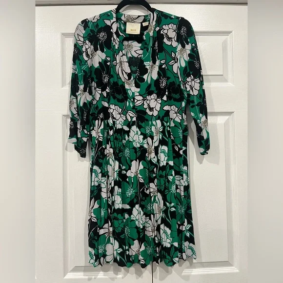 slim fit dress slacks Anthropologie Raquela Maxi Dress Samant Chahaun Green Floral Plus Size 2X   Finds For You